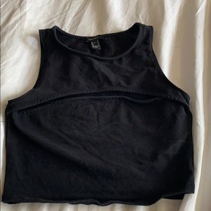 Cropped Tank with Cut out